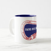 Owens River Gorge Climate bing Carabiner Tweekleurige Koffiemok (Voorkant links)