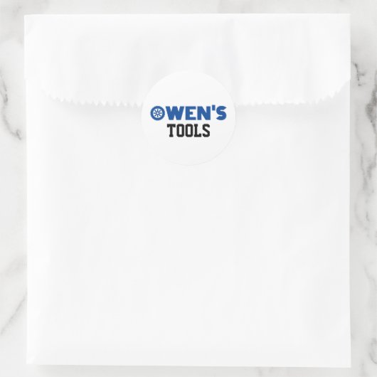 Owen's Tools Classic Round Sticker (Tas)