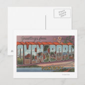 Owensboro, Kentucky - Grote letterscènes Briefkaart (Voorkant / Achterkant)