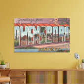 Owensboro, Kentucky - Grote letterscènes Canvas Afdruk (Insitu (Woonkamer))