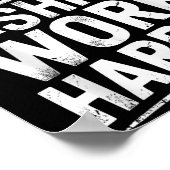 Owes You Anything Work Harder Funny Workout Gym  Poster (Hoek)