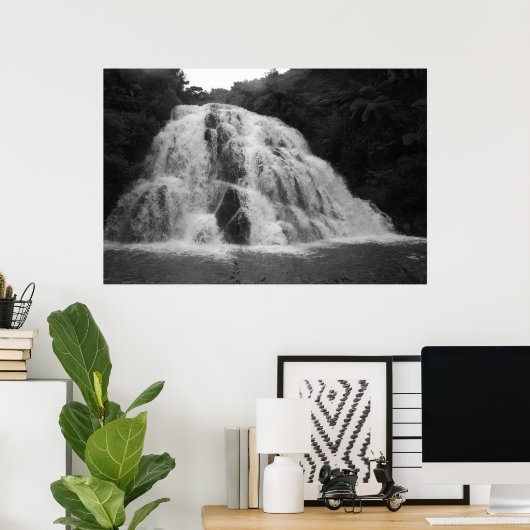 Owharoa-Herfsten in zwart-wit Poster (Thuiskantoor)