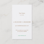 owl フクロウ名刺 visitekaartje (Achterkant)