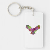 Owl 02 in watercolor sleutelhanger (Voorkant)