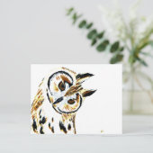 Owl 1 briefkaart (Staand voorkant)