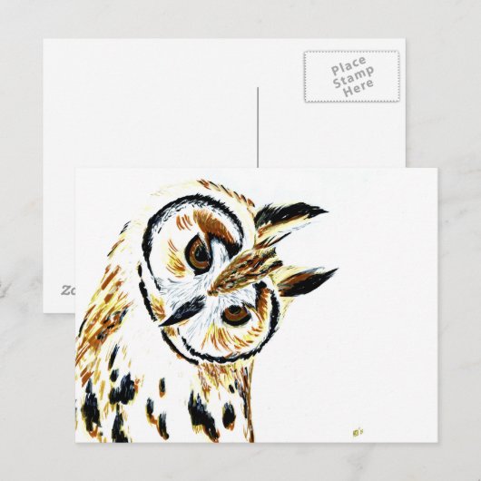 Owl 1 briefkaart (Voorkant / Achterkant)