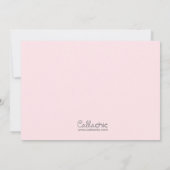 Owl 1st Birthday Invitations (Meisjes) met ballon Kaart (Achterkant)