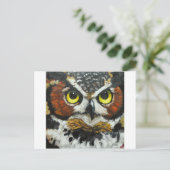 Owl#20 Briefkaart (Staand voorkant)
