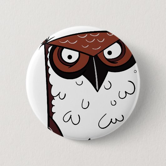 Owl 2 ronde button 5,7 cm (Voorkant)