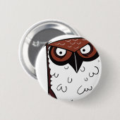 Owl 2 ronde button 5,7 cm (Voorkant /achterkant)