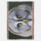 Owl 2-throw Blanket Deken (Voorkant Verticaal)