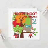 Owl 2e T-shirts en geschenken Kaart (Voorkant / Achterkant in situ)