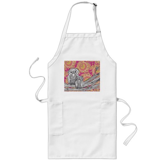 Owl 36 Apron Lang Schort (Voorkant)