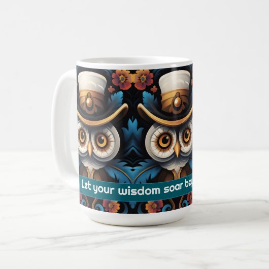 Owl 3 koffiemok (Voorkant links)