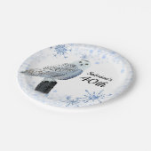 Owl 40th Birthday Party Papieren Bordje (Gekanteld)