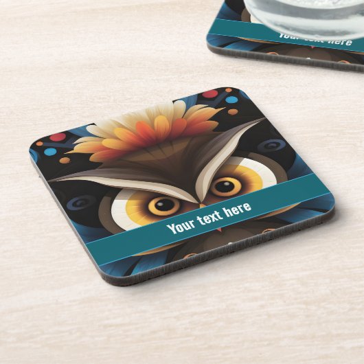 Owl 6 bier onderzetter (Linkerzijde)