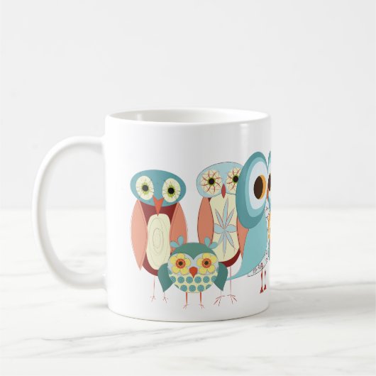 Owl-a-Day Retro Owl Mok (Links)