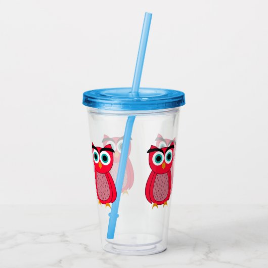 Owl Acryl Drinkbeker (Achterkant)