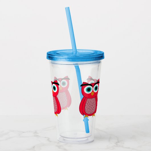 Owl Acryl Drinkbeker (Links)