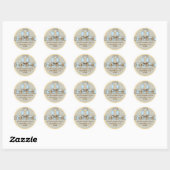 Owl adreslabel ronde sticker (Vel)