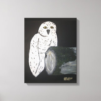 Owl Afbeelding Ledge Canvas Afdruk