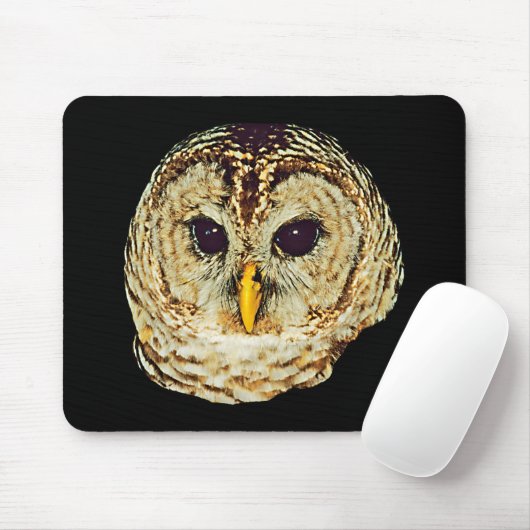 Owl Afbeelding Mousepad Muismat (Met muis)