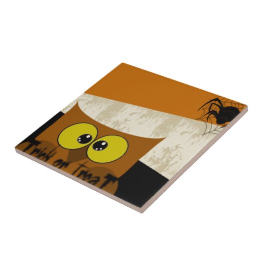 Owl Afbeelding Tegeltje (Zijkant)