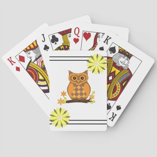 Owl-afspeelkaartdeck Pokerkaarten (Achterkant)