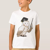 Owl als leraar met wijzer t-shirt (Voorkant)