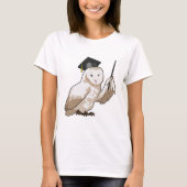 Owl als leraar met wijzer t-shirt (Voorkant)