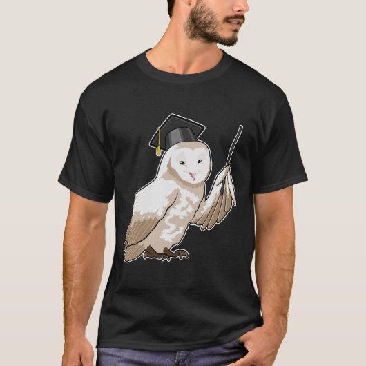 Owl als leraar met wijzer t-shirt (Voorkant)