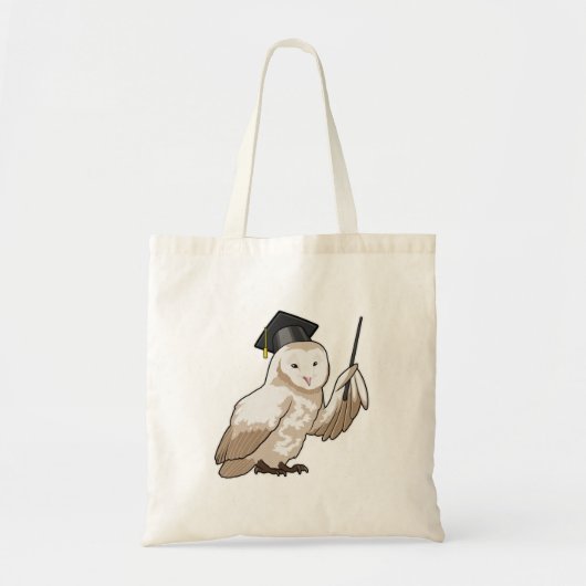 Owl als leraar met wijzer tote bag (Voorkant)