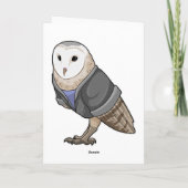 Owl als secretaris kaart (Achterkant)