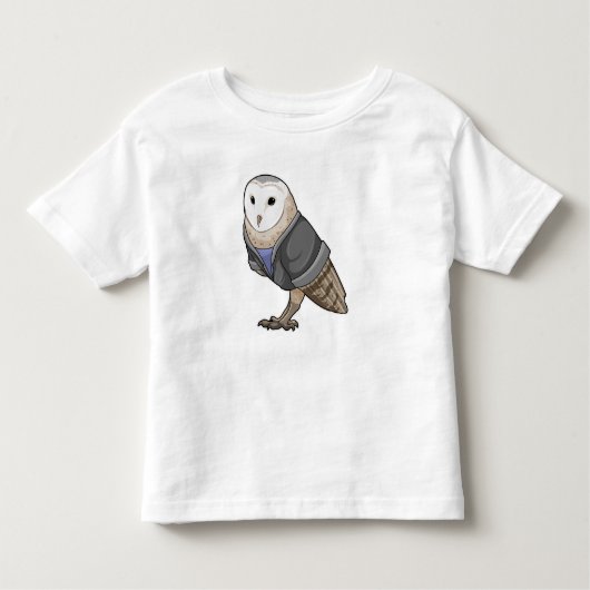 Owl als secretaris kinder shirts (Voorkant)