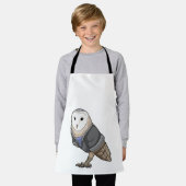 Owl als secretaris schort (Gedragen)