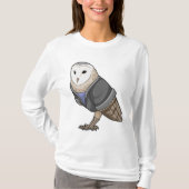 Owl als secretaris t-shirt (Voorkant)