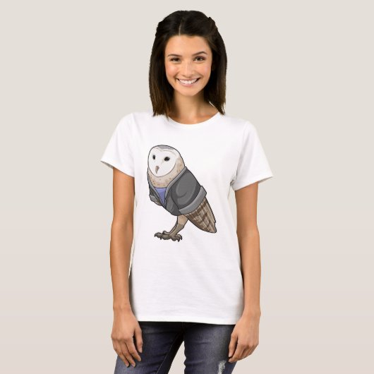 Owl als secretaris t-shirt (Voorkant volledig)