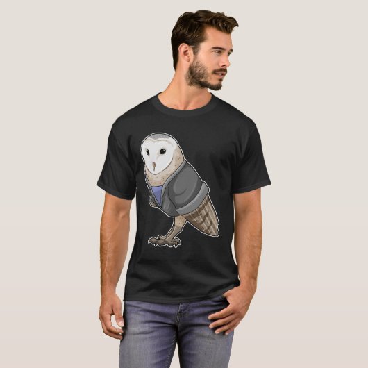Owl als secretaris t-shirt (Voorkant volledig)