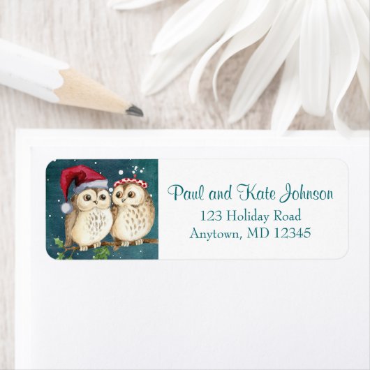 Owl Altijd houden Je krijgt het adres voor kerstte Etiket (Insitu)
