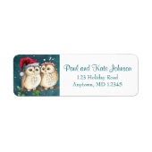 Owl Altijd houden Je krijgt het adres voor kerstte Etiket (Voorkant)