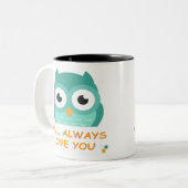 Owl Altijd houden van je Mok (Voorkant links)