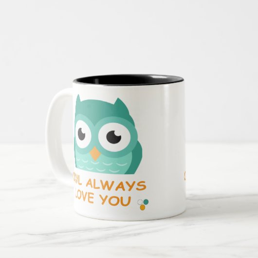 Owl Altijd houden van je Mok (Voorkant links)