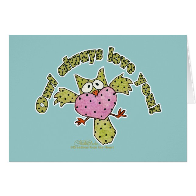 Owl altijd van je houden! (Voorkant Horizontaal)