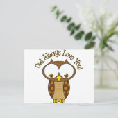 Owl Altijd van je houden Briefkaart (Staand voorkant)