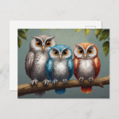 Owl Altijd van je houden Briefkaart (Voorkant / Achterkant)