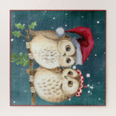 Owl Altijd van je houden | Cute Winter Kerstcadeau Legpuzzel (Horizontaal)