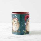 Owl Altijd van je houden | Cute Winter Kerstcadeau Mok (Midden)