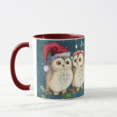 Owl Altijd van je houden | Cute Winter Kerstcadeau Mok (Links)