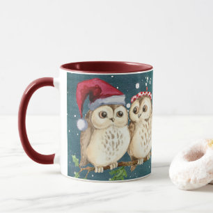 Owl Altijd van je houden   Cute Winter Kerstcadeau Mok