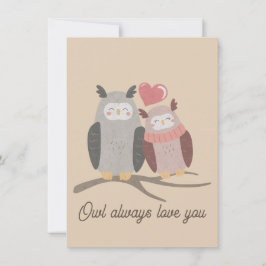 Owl Altijd van je houden Notitiekaartje